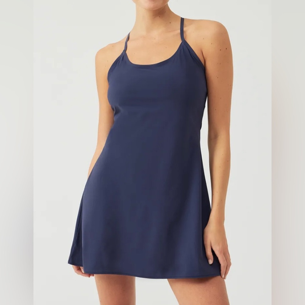 NWT- Outdoor Voices Navy Exercise Dress